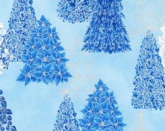 metallic winter trees fabric|Holiday Flourish.